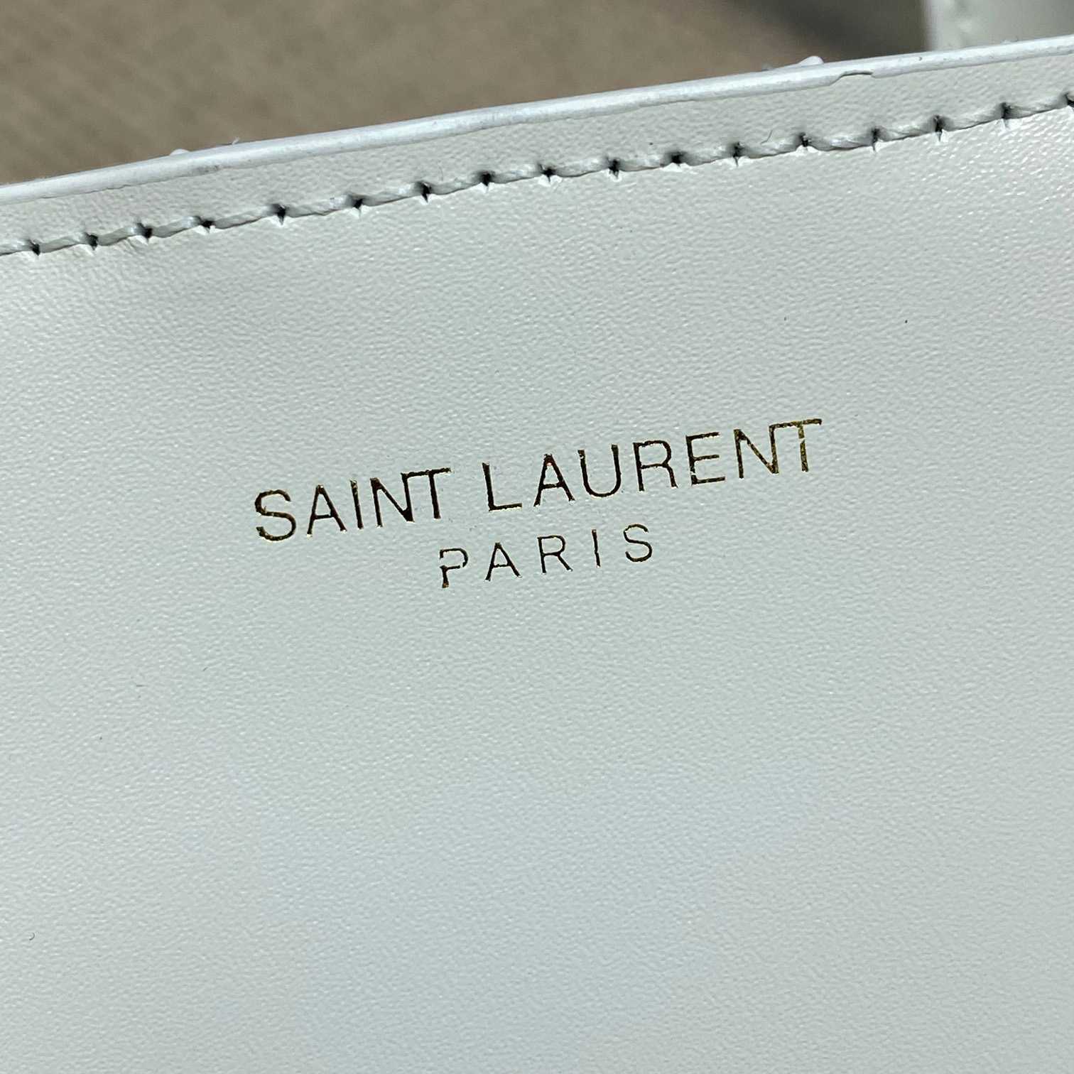 Saint Laurent Mini Toy Shopping Saint Laurent In Box Leather - EUR FASHION