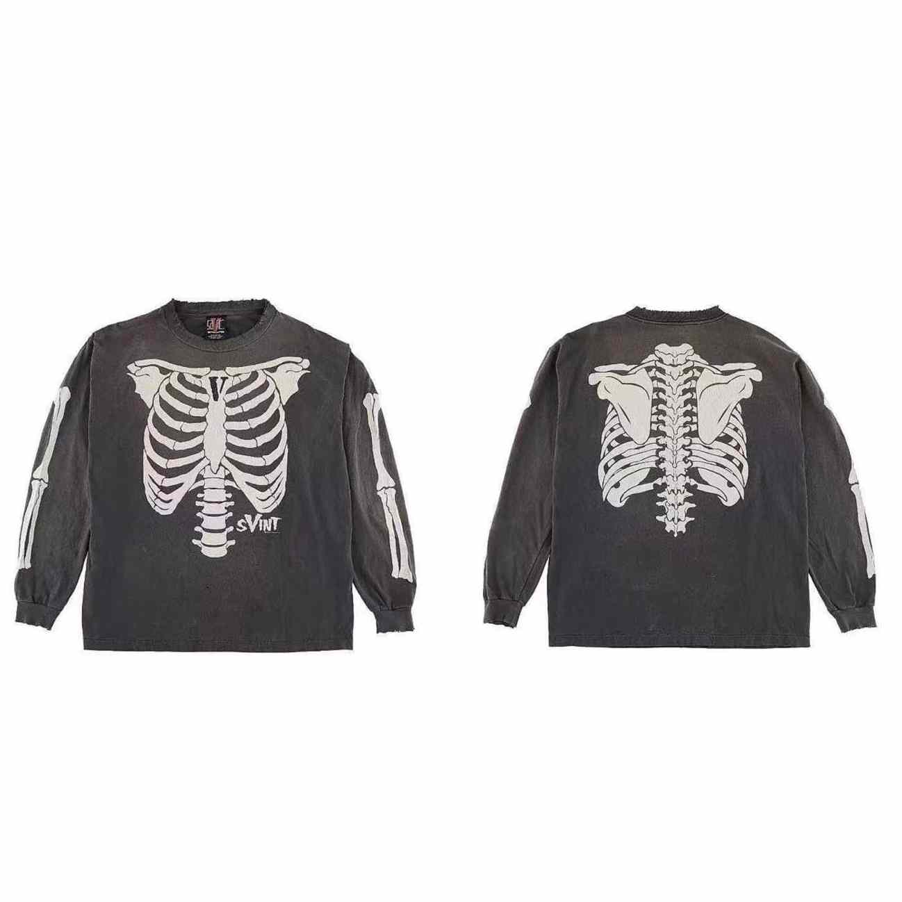 Saint Michael x VLONE Bone Longsleeve T-shirt - EUR FASHION