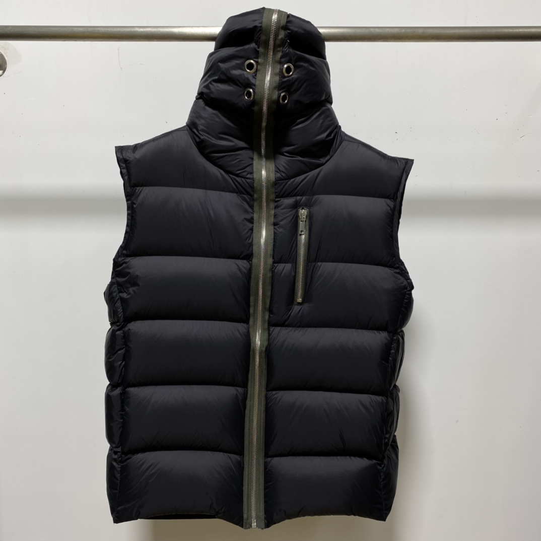 Rick Owens Gimp Hooded Vest - EUR FASHION