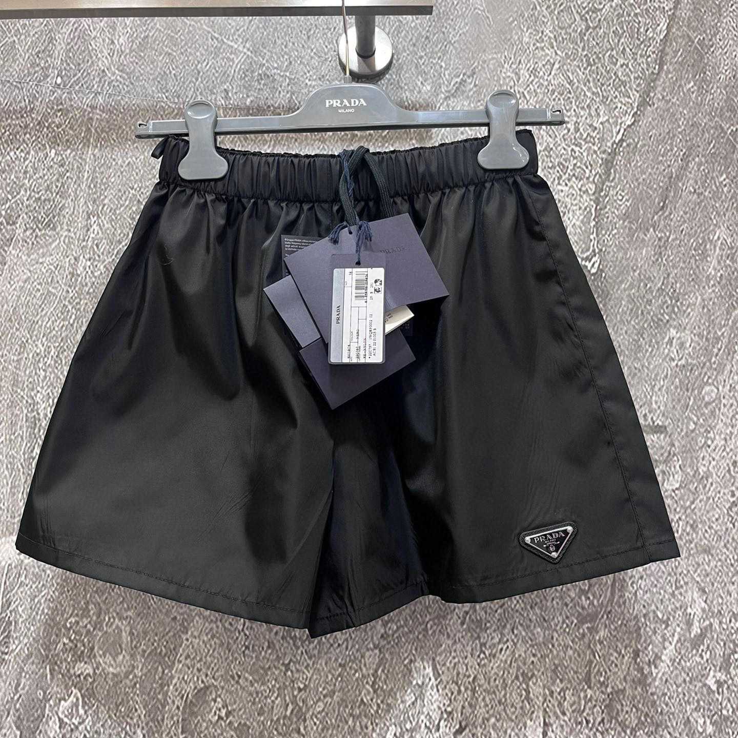 Prada Black Re-nylon Shorts - EUR FASHION