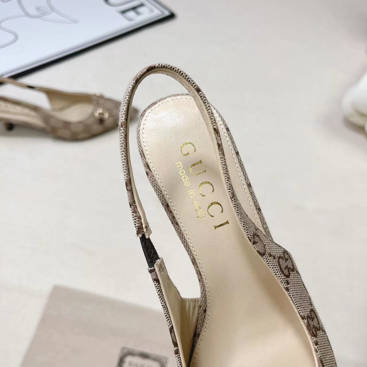 Gucci Women's Horsebit Slingback Pump - EUR FASHION