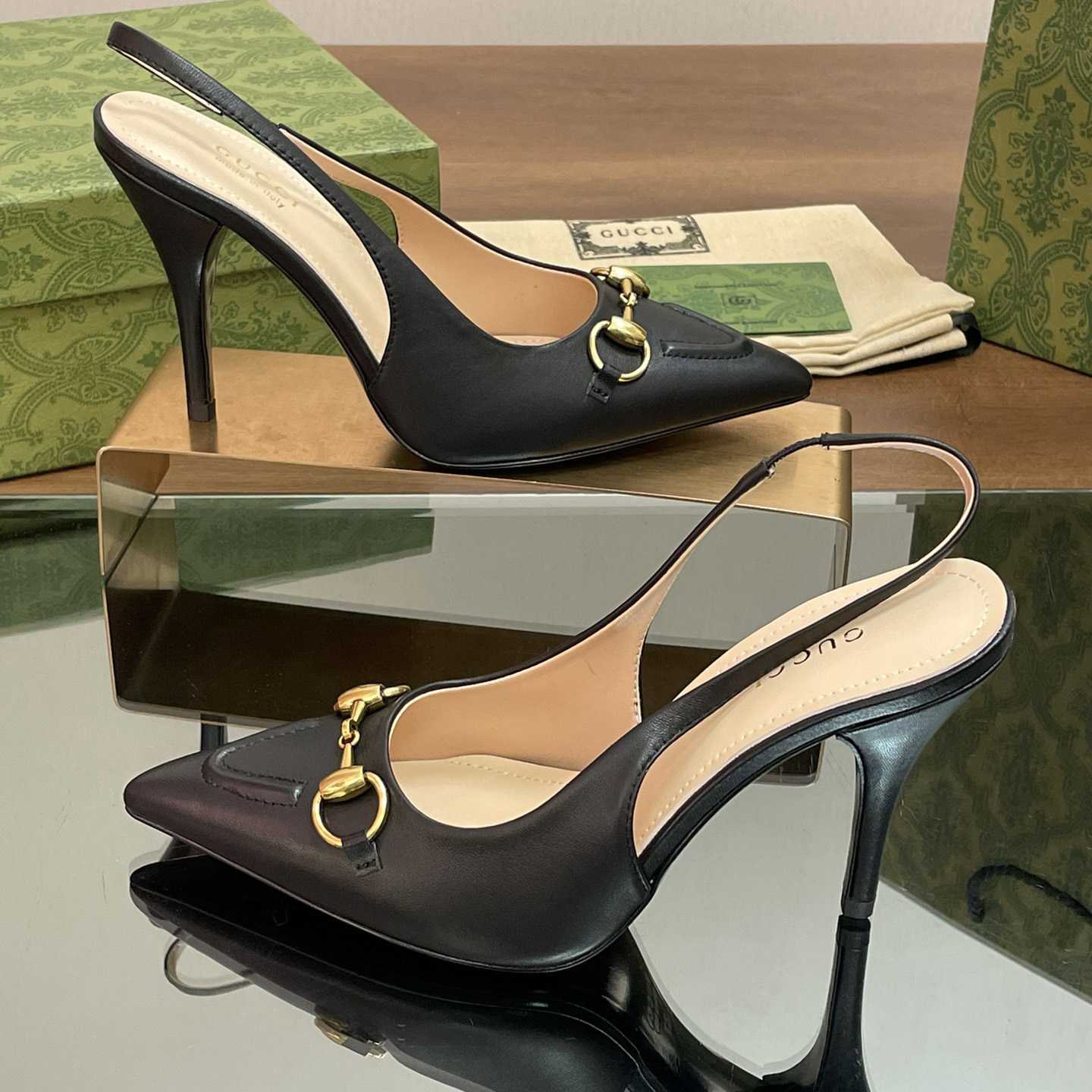 Gucci Women's Horsebit Slingback Pump - EUR FASHION