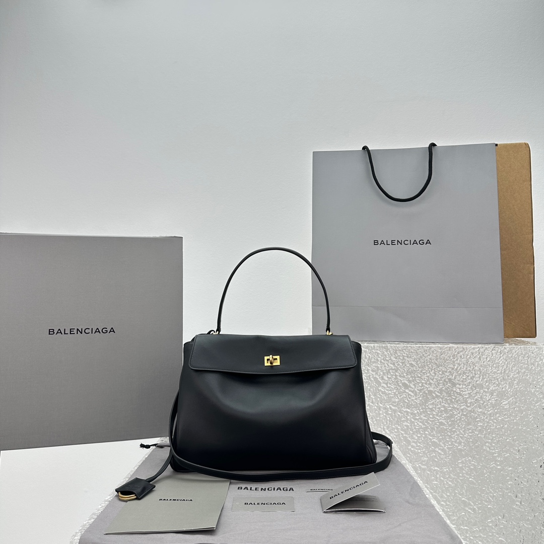 Balenciaga Rodeo Medium Handbag In Black - EUR FASHION