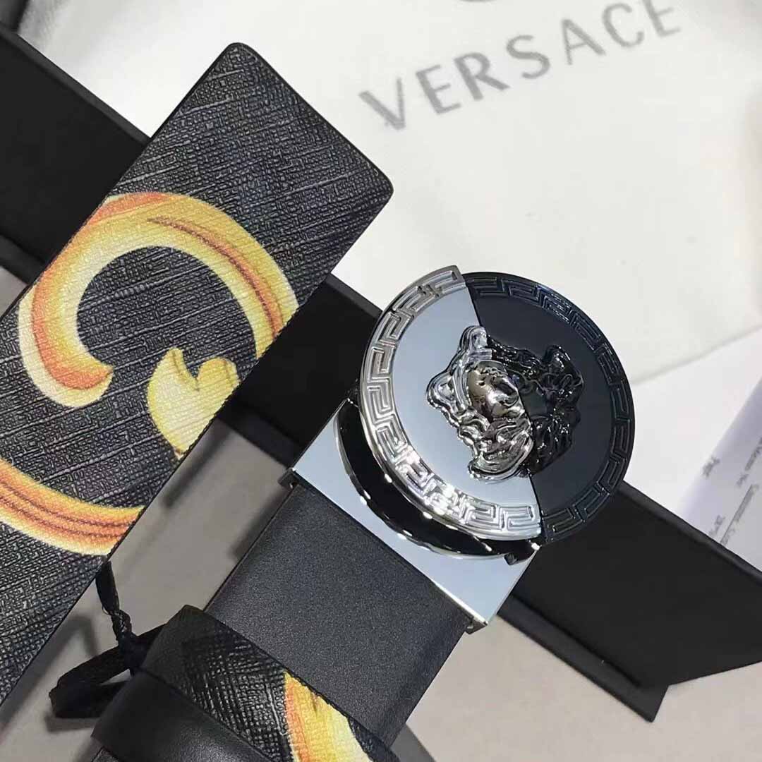 Versace Leather Belt   35mm - EUR FASHION