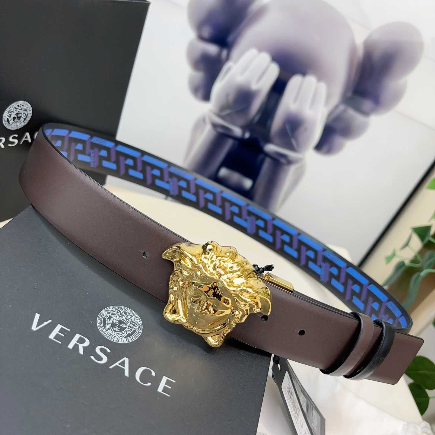 Versace Reversible Leather Belt    40mm - EUR FASHION