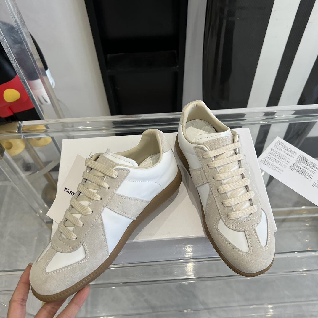 Maison Margiela Suede And Fabric Sneakers - EUR FASHION