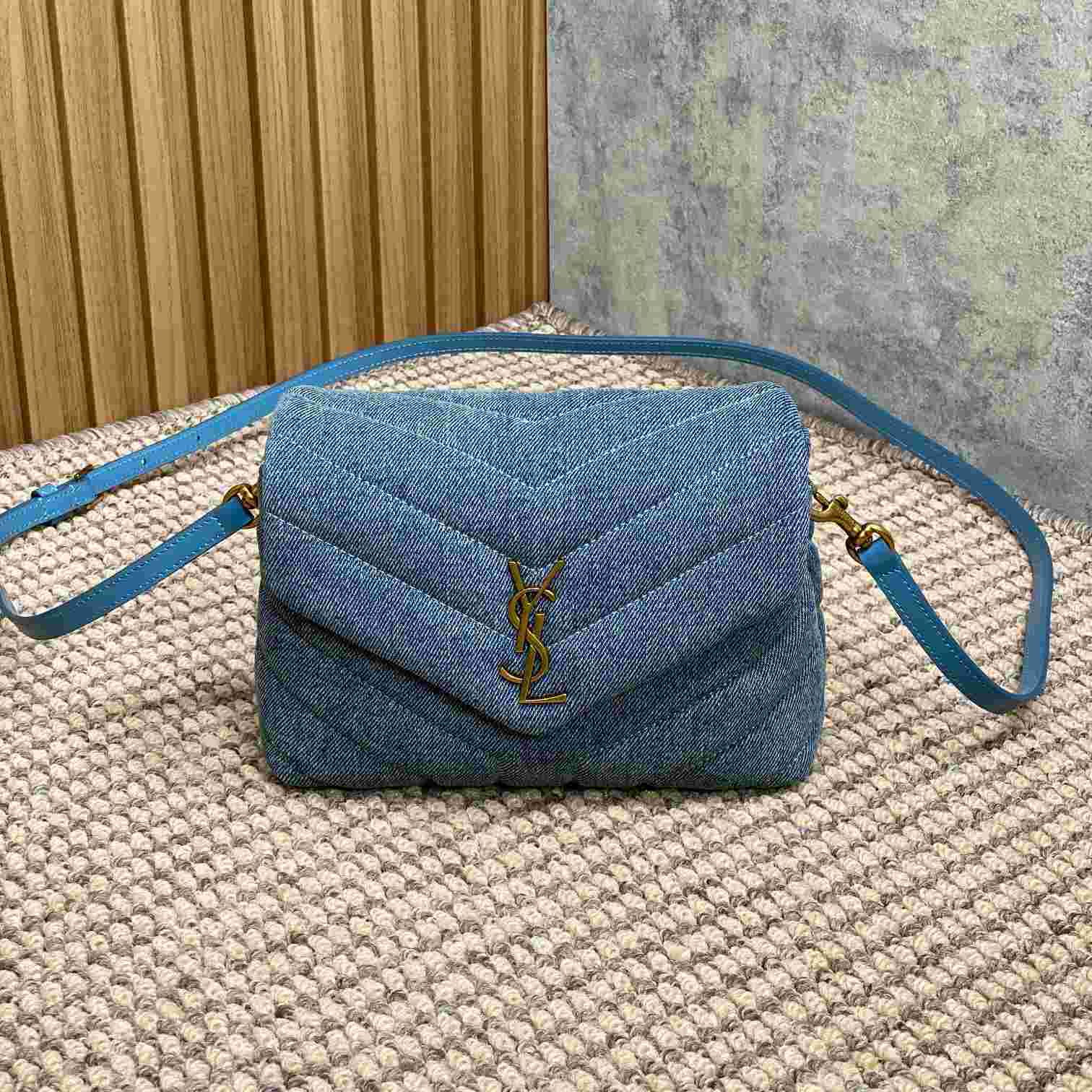 Saint Laurent Denim Shoulder Bag （0x7x15cm） - EUR FASHION