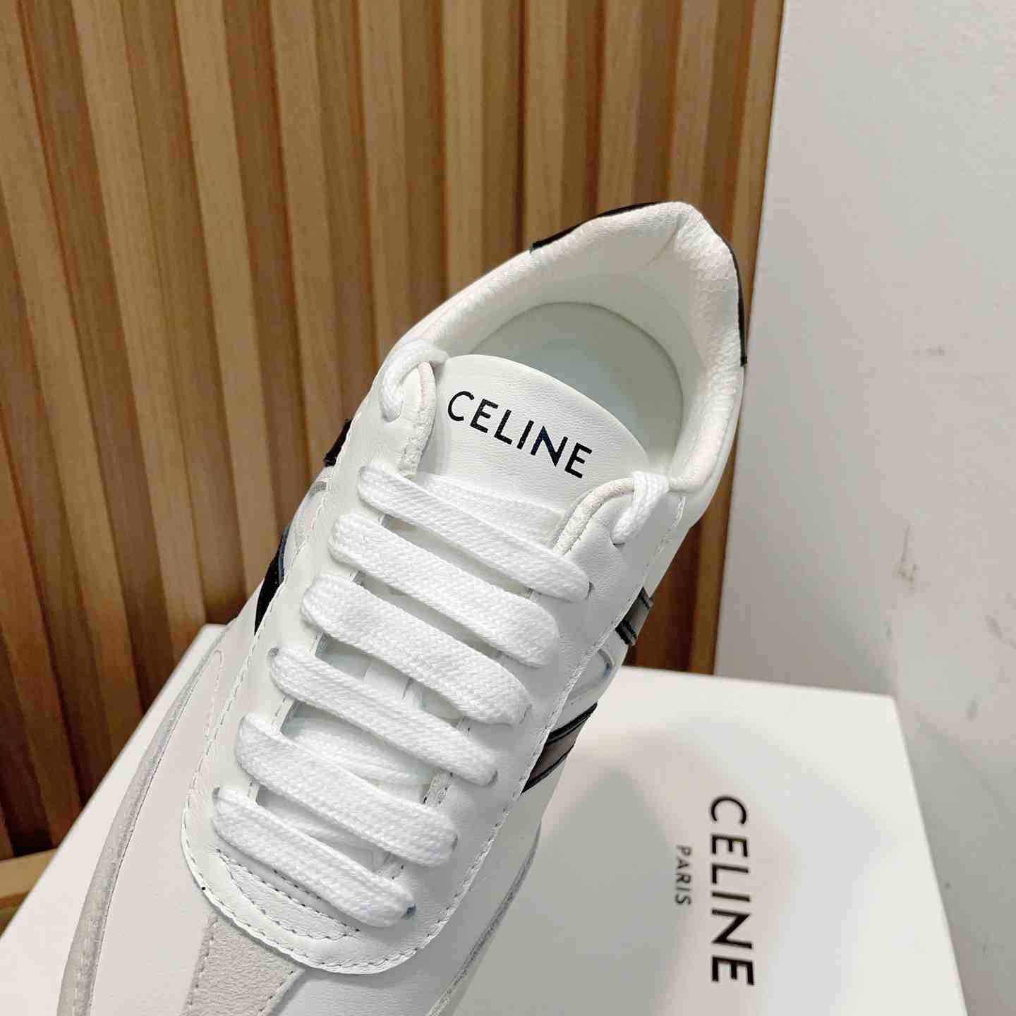 Celine Jogger Low Lace-up Sneaker In Calfskin & Suede Calfskin - EUR FASHION