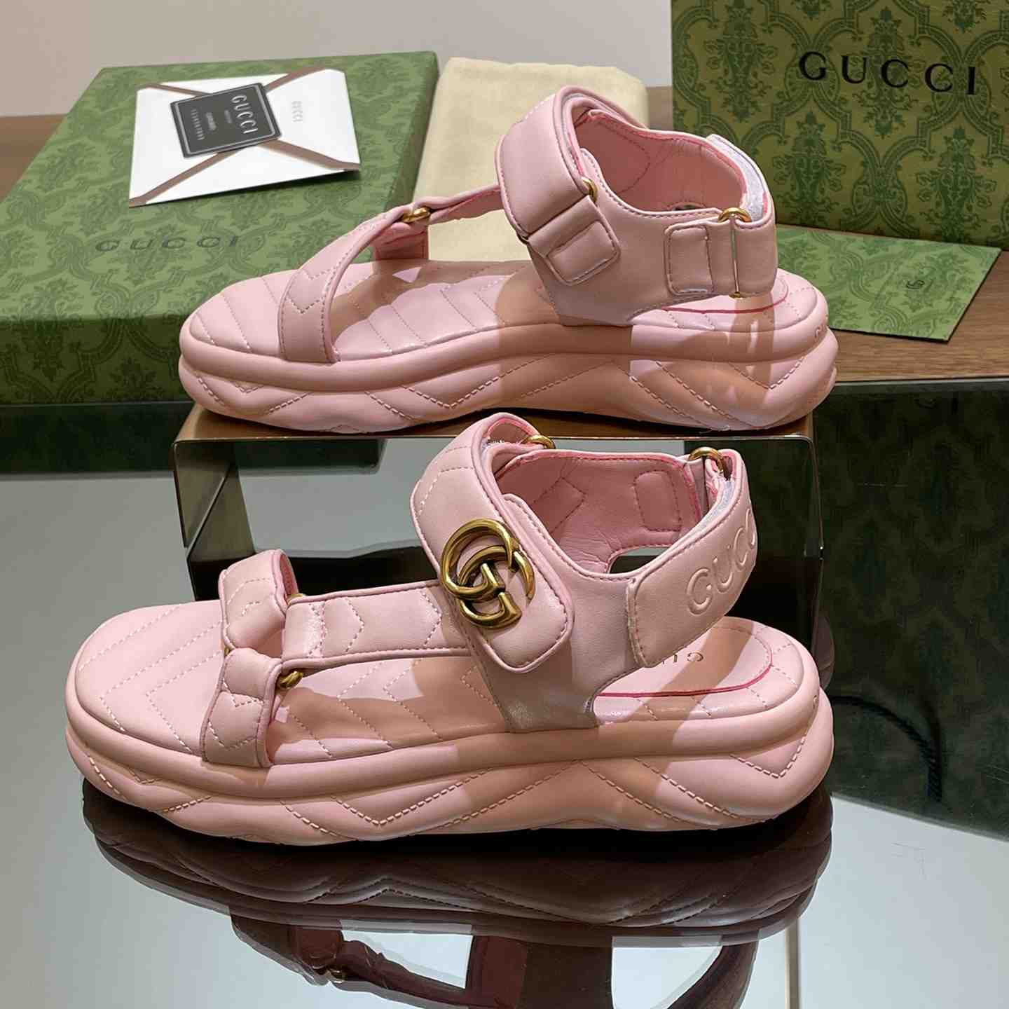 Gucci Women's Double G Sandal - EUR FASHION