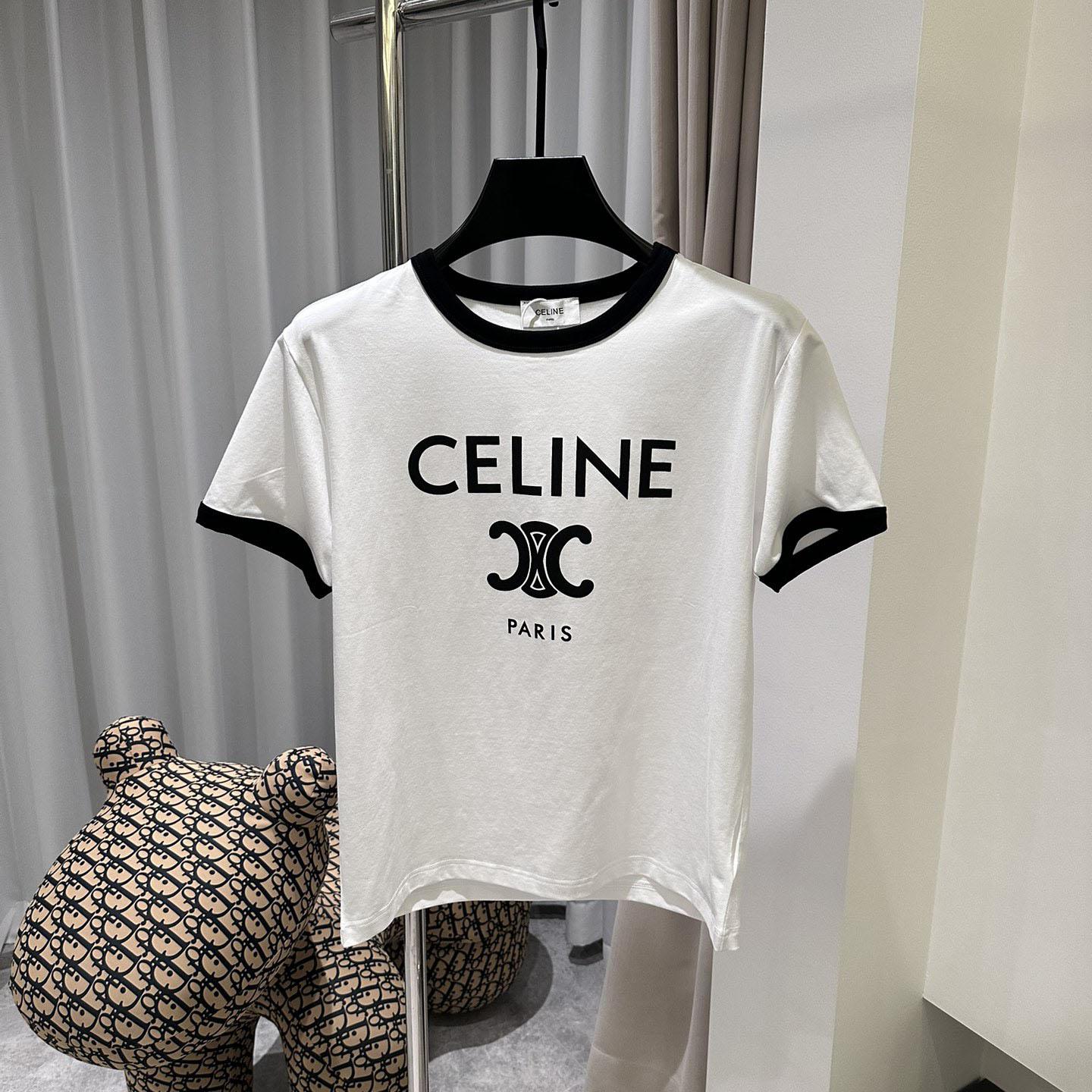 Celine Paris T-shirt In Cotton Jersey - EUR FASHION