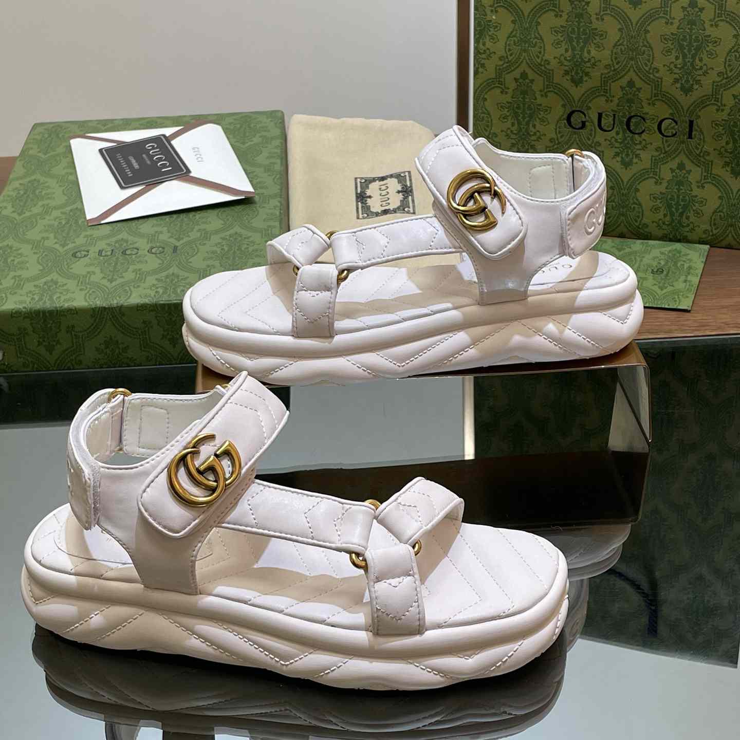 Gucci Women's Double G Sandal - EUR FASHION