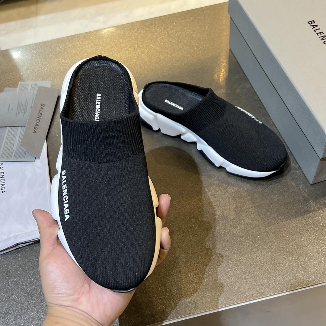 Balenciaga Speed Knitted Mule Sneakers - EUR FASHION