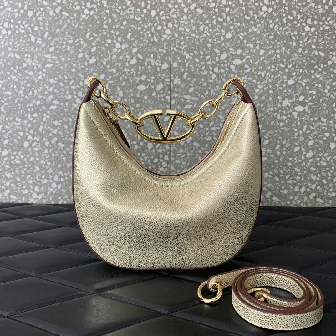 Valenti Garavani VLogo Moon Shoulder Bag (20*23*8cm) - EUR FASHION