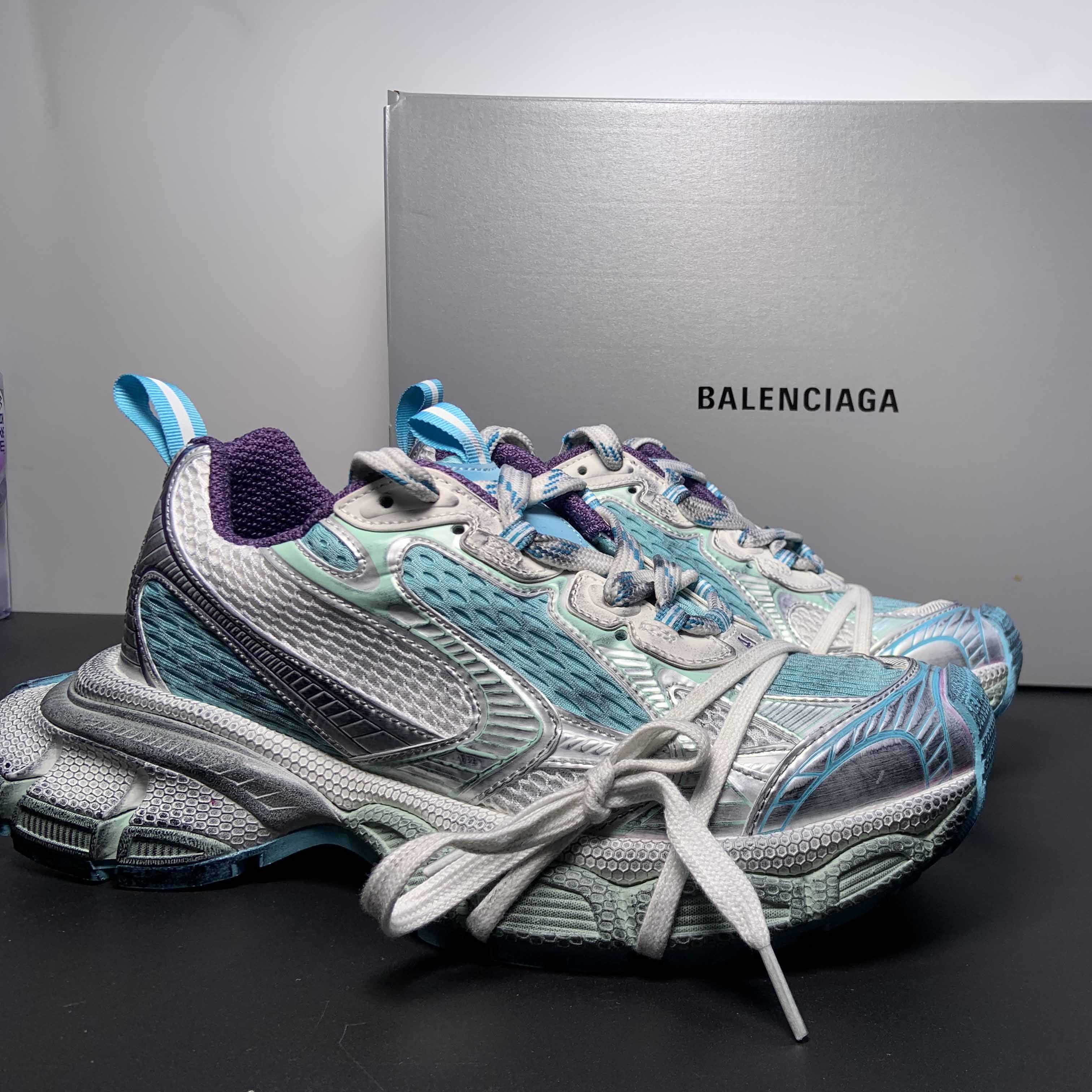 Balenciaga 3XL Sneaker In Light Blue/White/Purple  - EUR FASHION