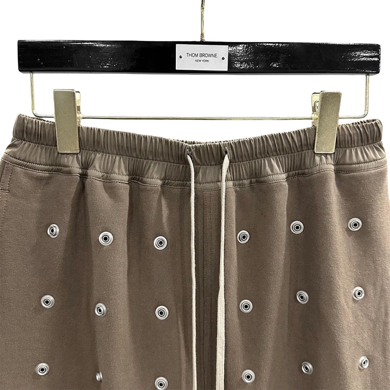 Rick Owens DRKSHDW Embellished Cotton Shorts - EUR FASHION