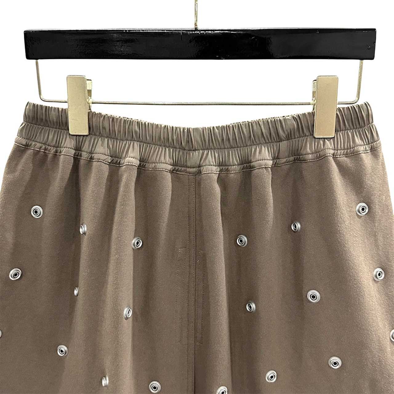 Rick Owens DRKSHDW Embellished Cotton Shorts - EUR FASHION