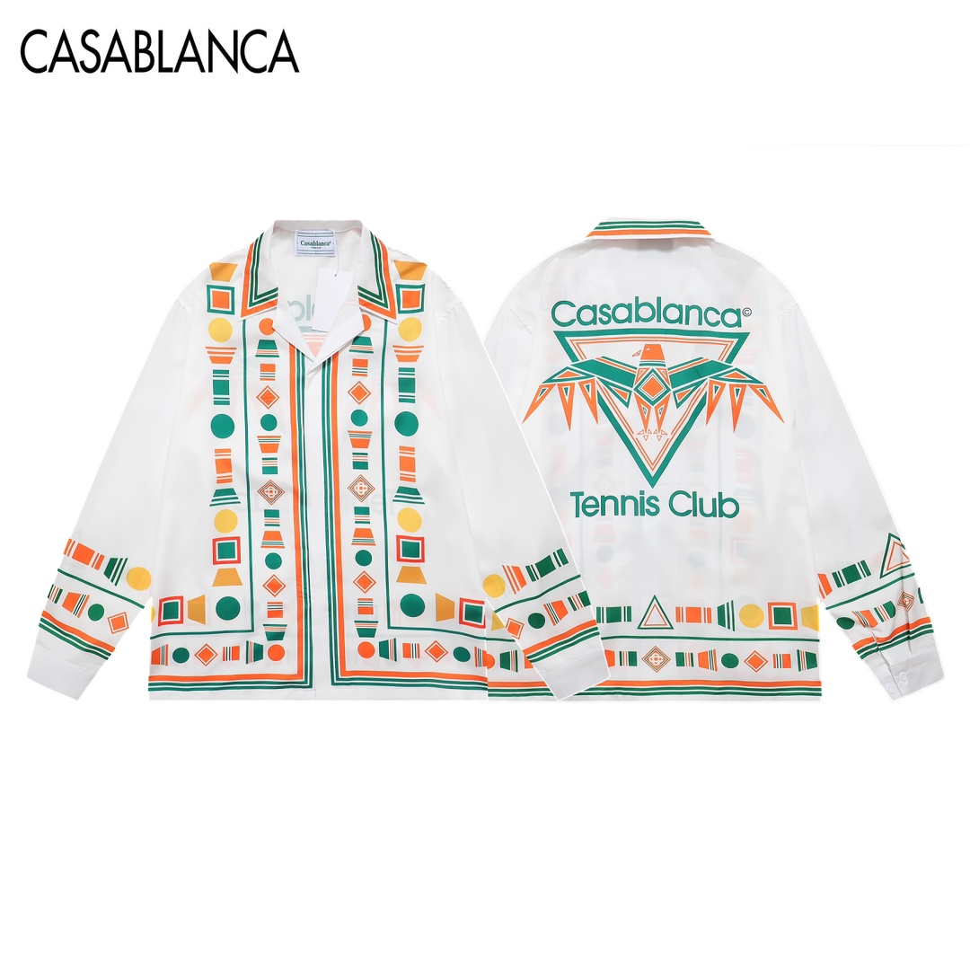 Casablanca Playful Eagle Silk Shirt - EUR FASHION