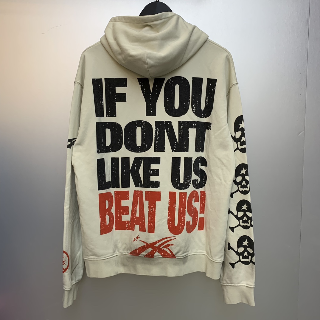 Hellstar If You Dont Like Us Beat Us Hoodie - EUR FASHION