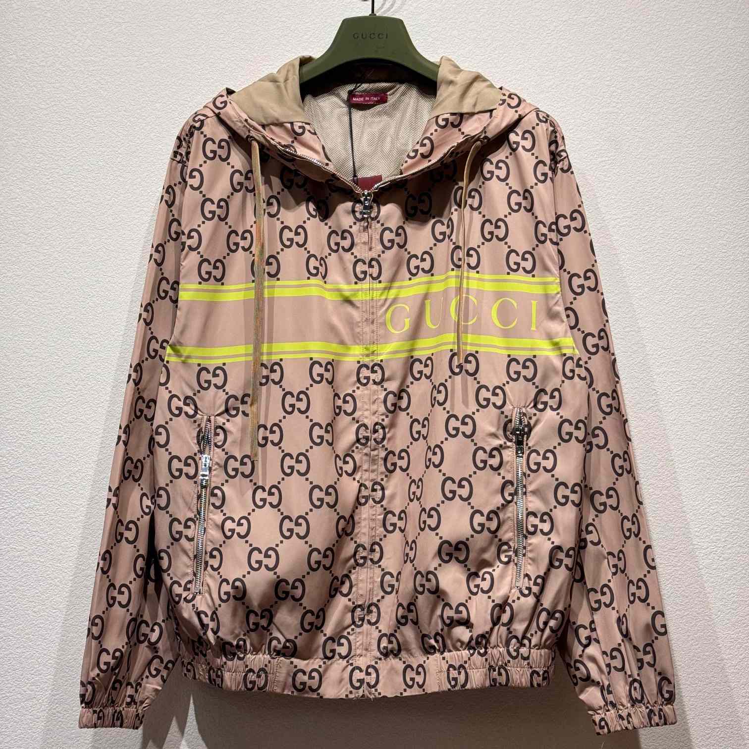 Gucci Light Nylon GG Print Hooded Jacket - EUR FASHION