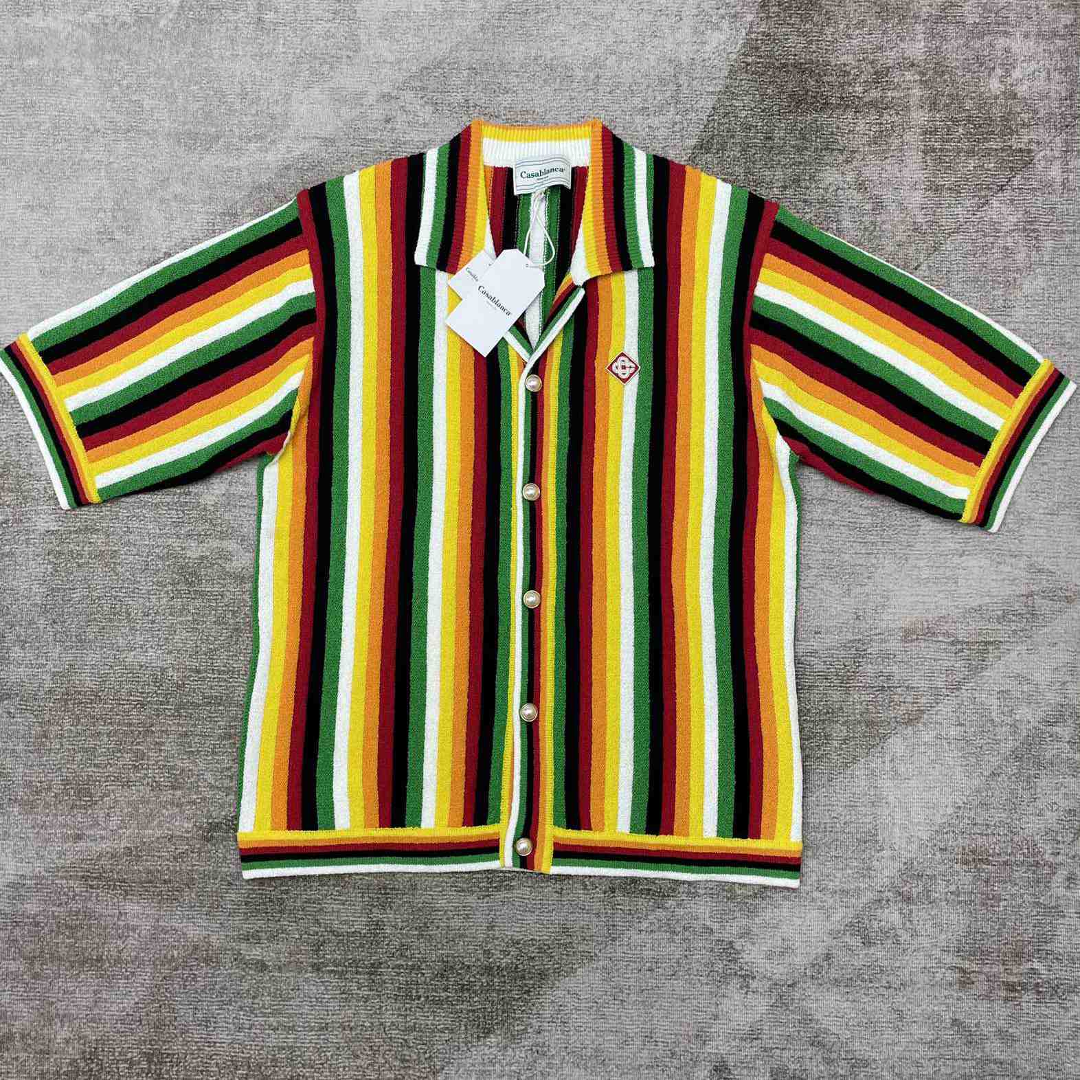 Casablanca Striped Towelling Shirt     D0041 - EUR FASHION