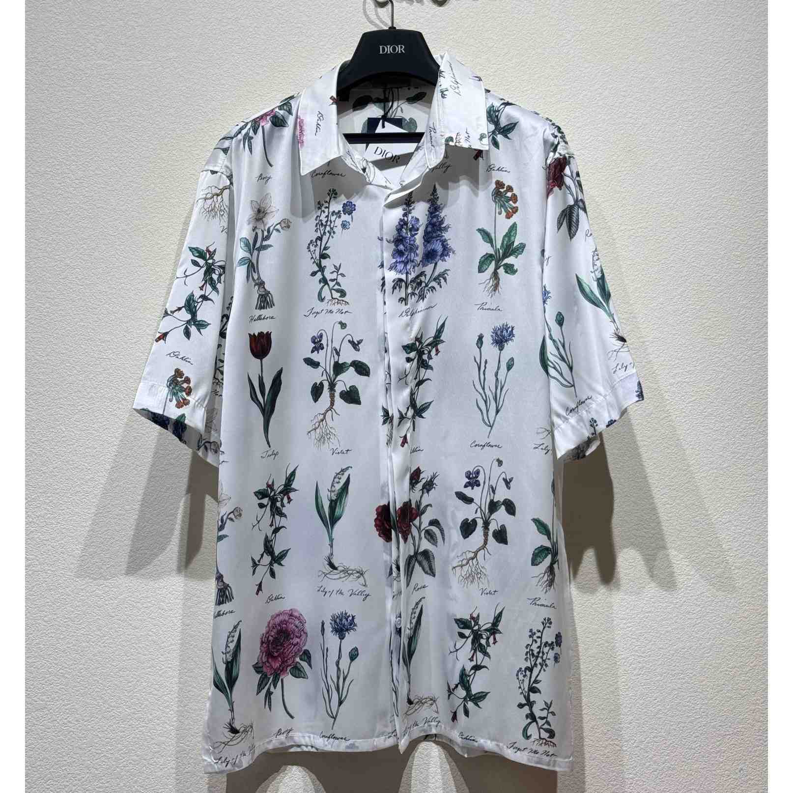 Dior Herbarium Illustration Short-Sleeved Shirt - EUR FASHION