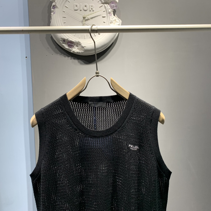 Prada Mesh Knit Tank Top - EUR FASHION