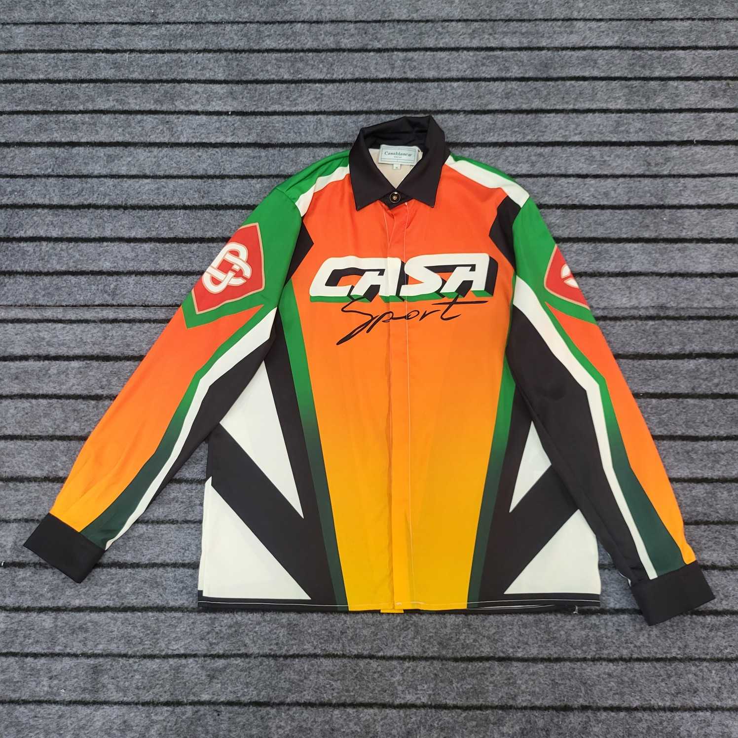 Casablanca Casa Moto Sport Silk Shirt  - EUR FASHION