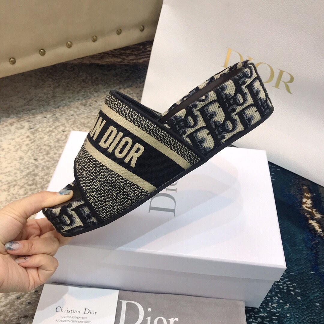 Dior Oblique D-Way Platform Sandals - EUR FASHION