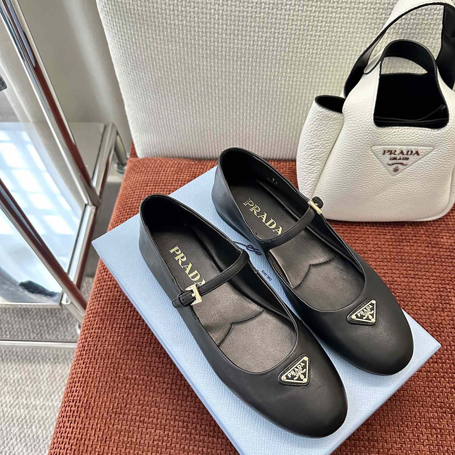 Prada Nappa Leather Ballerinas - EUR FASHION