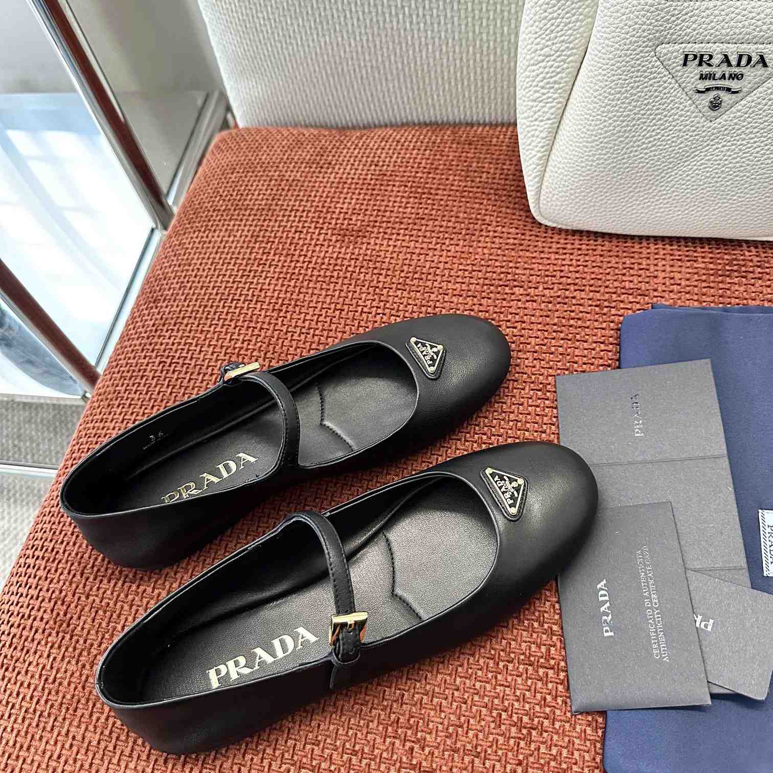 Prada Nappa Leather Ballerinas - EUR FASHION