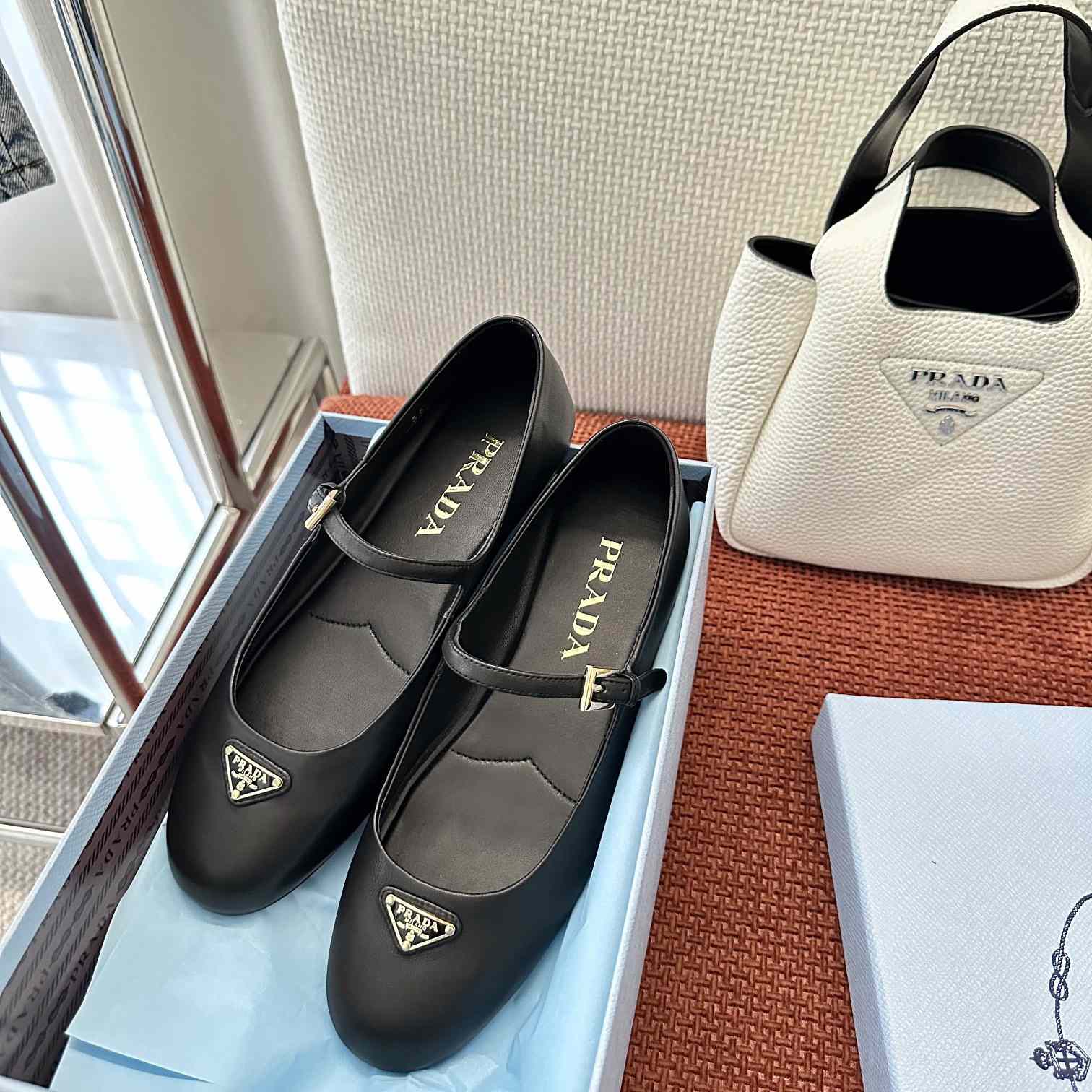 Prada Nappa Leather Ballerinas - EUR FASHION