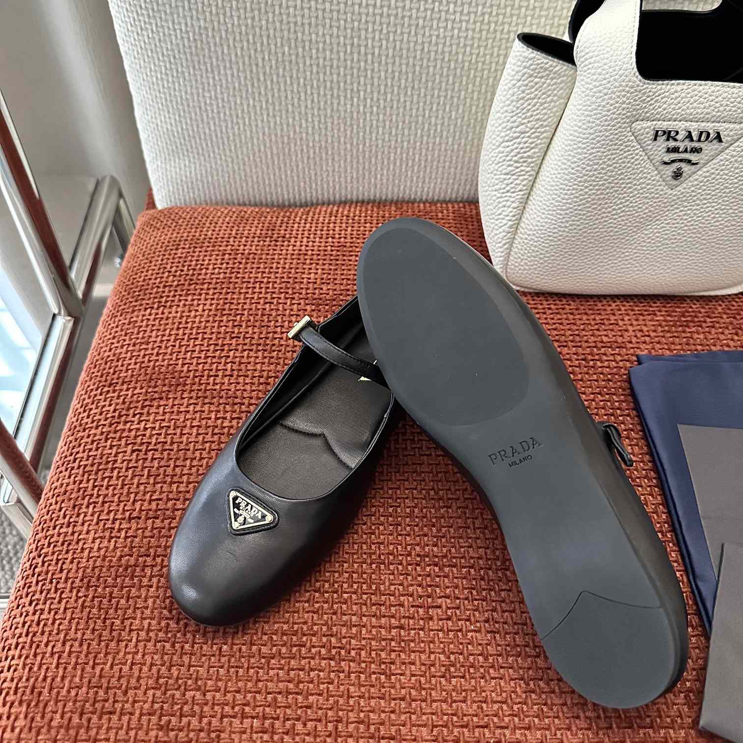 Prada Nappa Leather Ballerinas - EUR FASHION