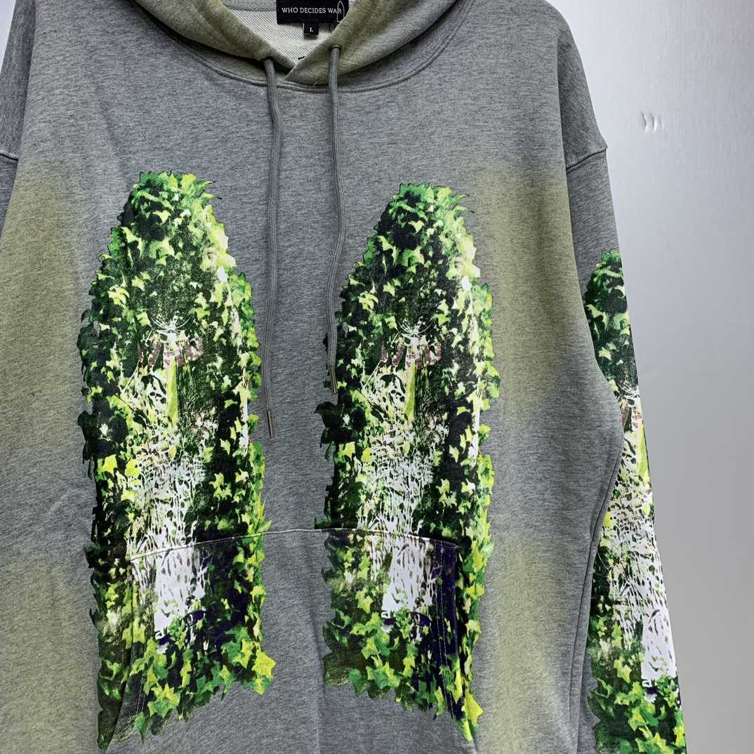 Who Decides War Green Garden Glass Hoodie - EUR FASHION