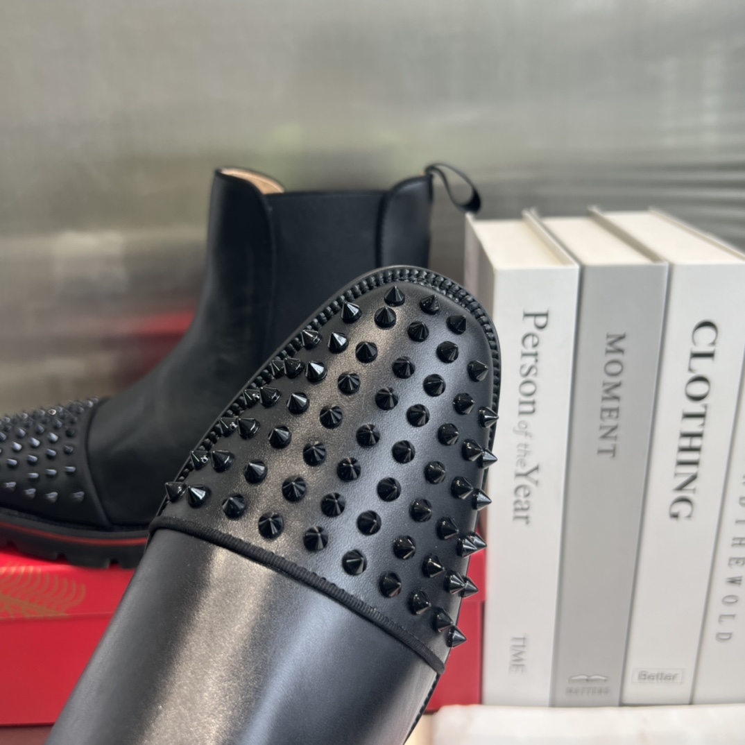 Christian Louboutin Melon Spikes Boots - EUR FASHION