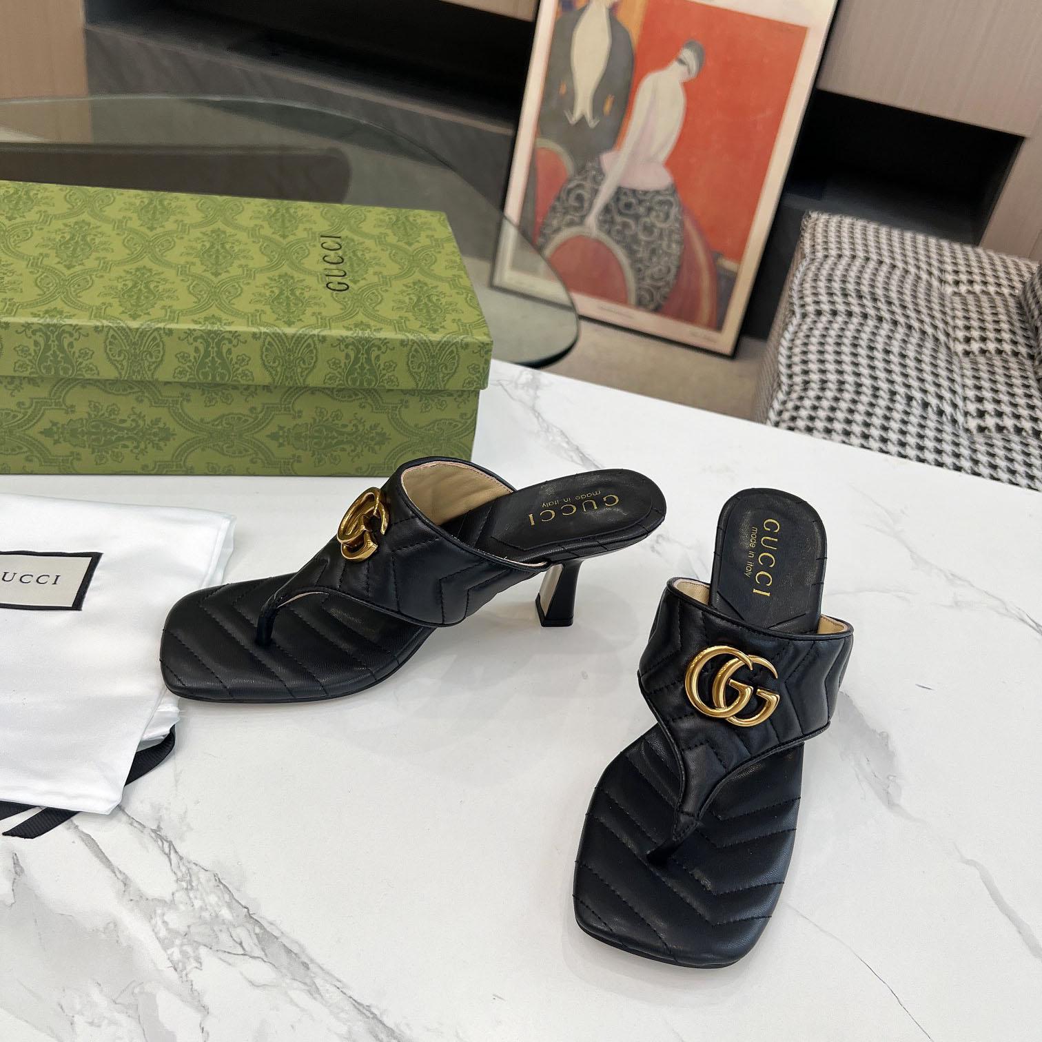 Gucci Women's Double G thong sandal - EUR FASHION