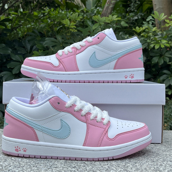 Jordan Air Jordan 1 LOW “White/Pink Foam/Glacier Blue  Sneaker    HM3706-141 - EUR FASHION