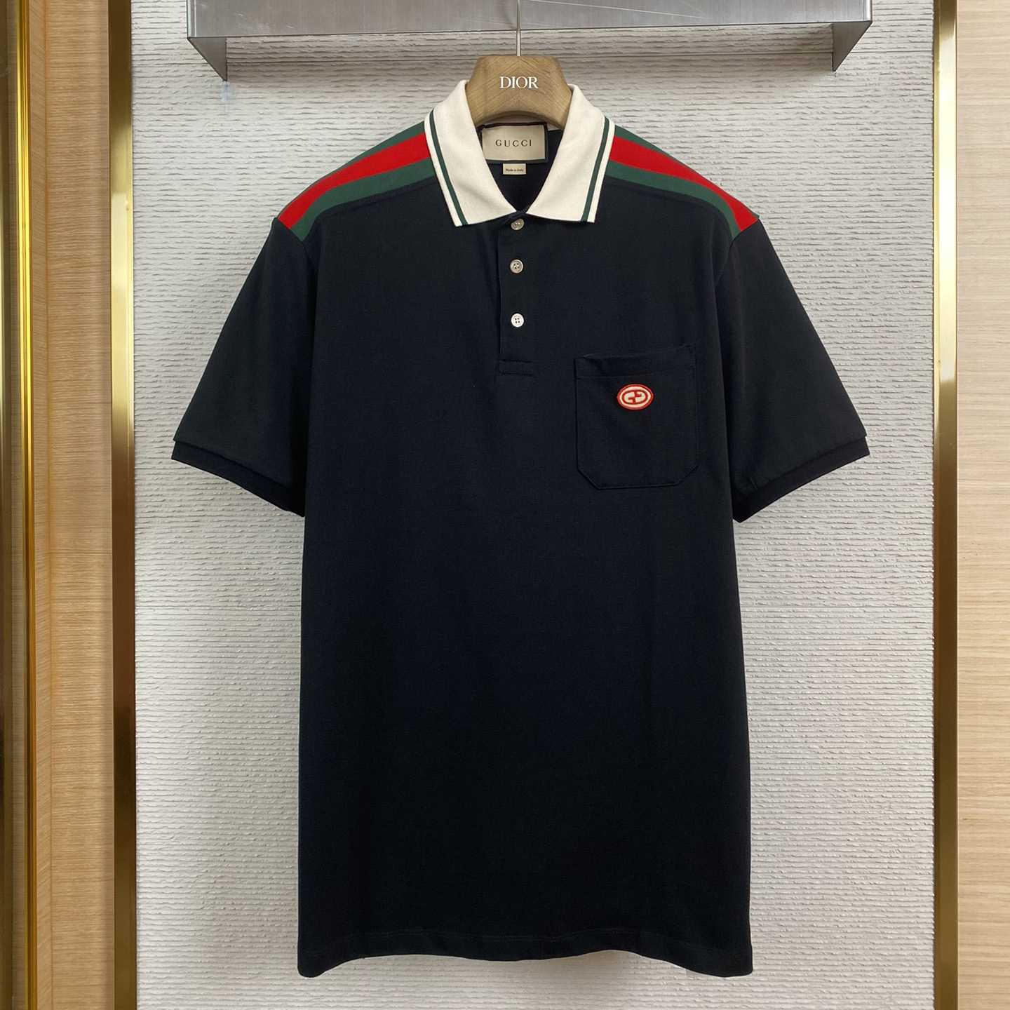 Gucci Cotton Polo With Interlocking G - EUR FASHION