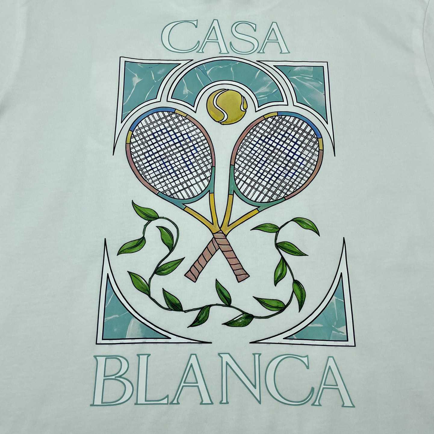 Casablanca Tennis Pastelle Printed T-Shirt   C870 - EUR FASHION