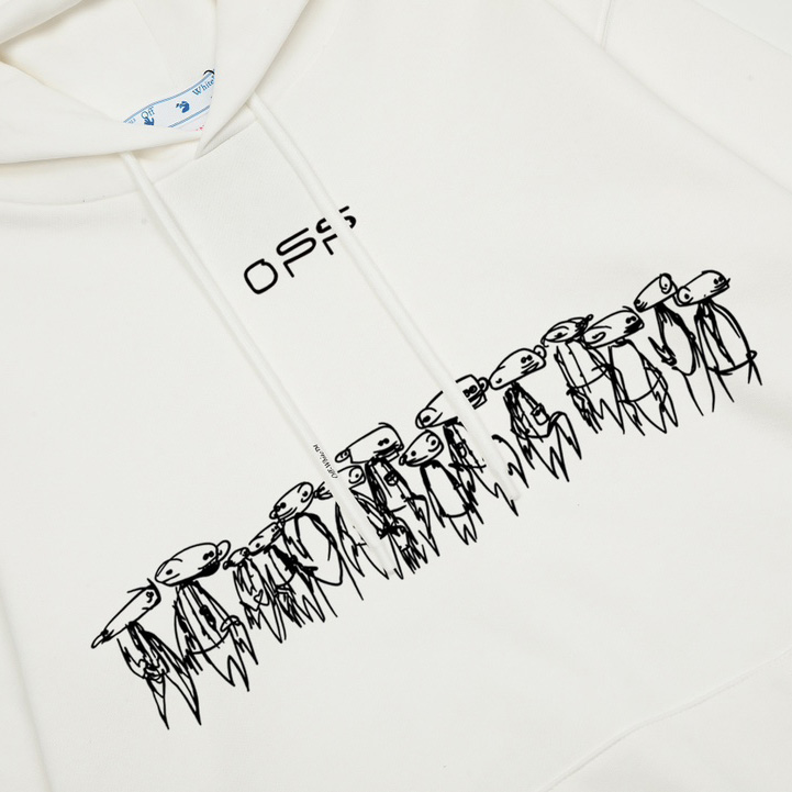 Off-White Cotton Hoodie - EUR FASHION