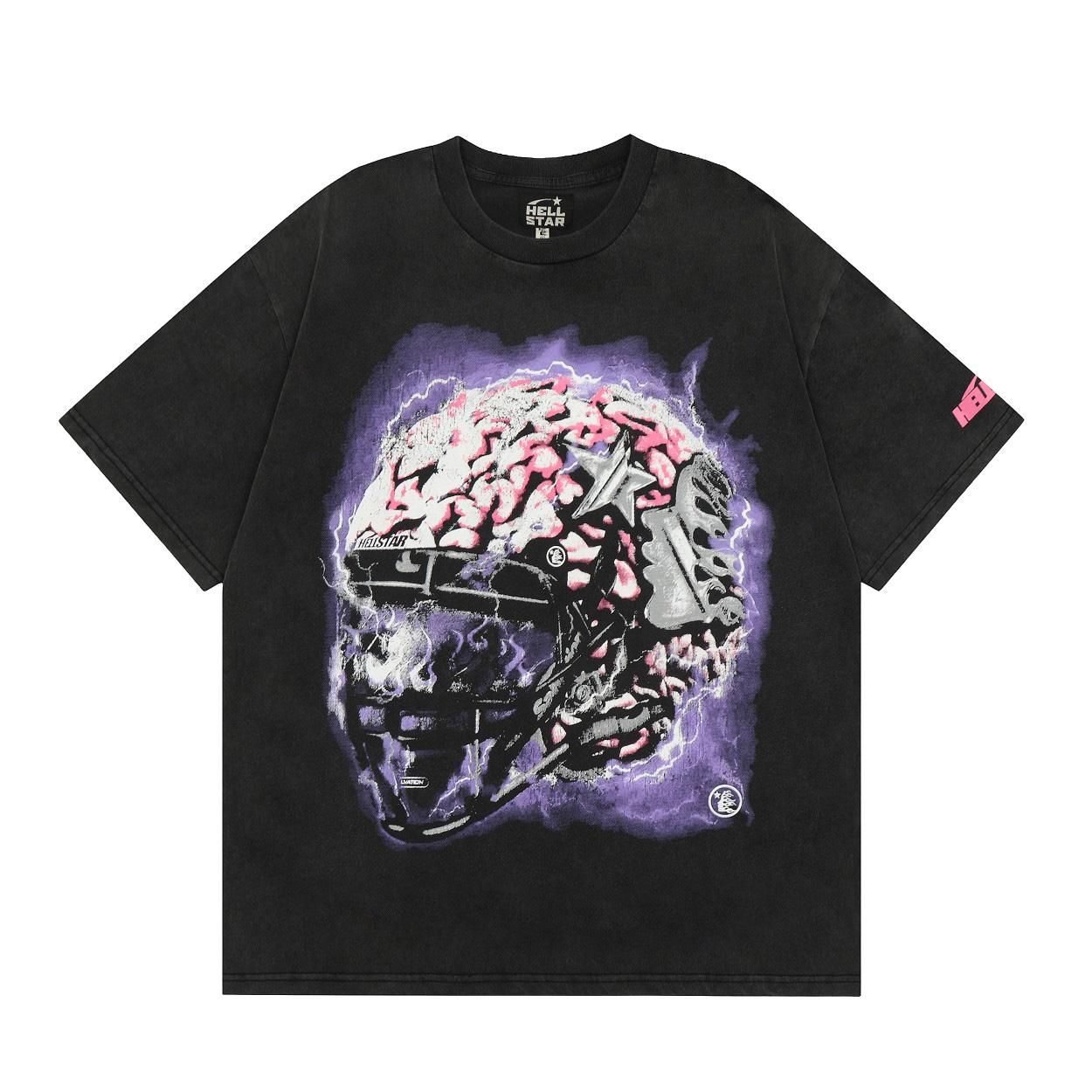 Hellstar Helmet Short Sleeve Tee - EUR FASHION