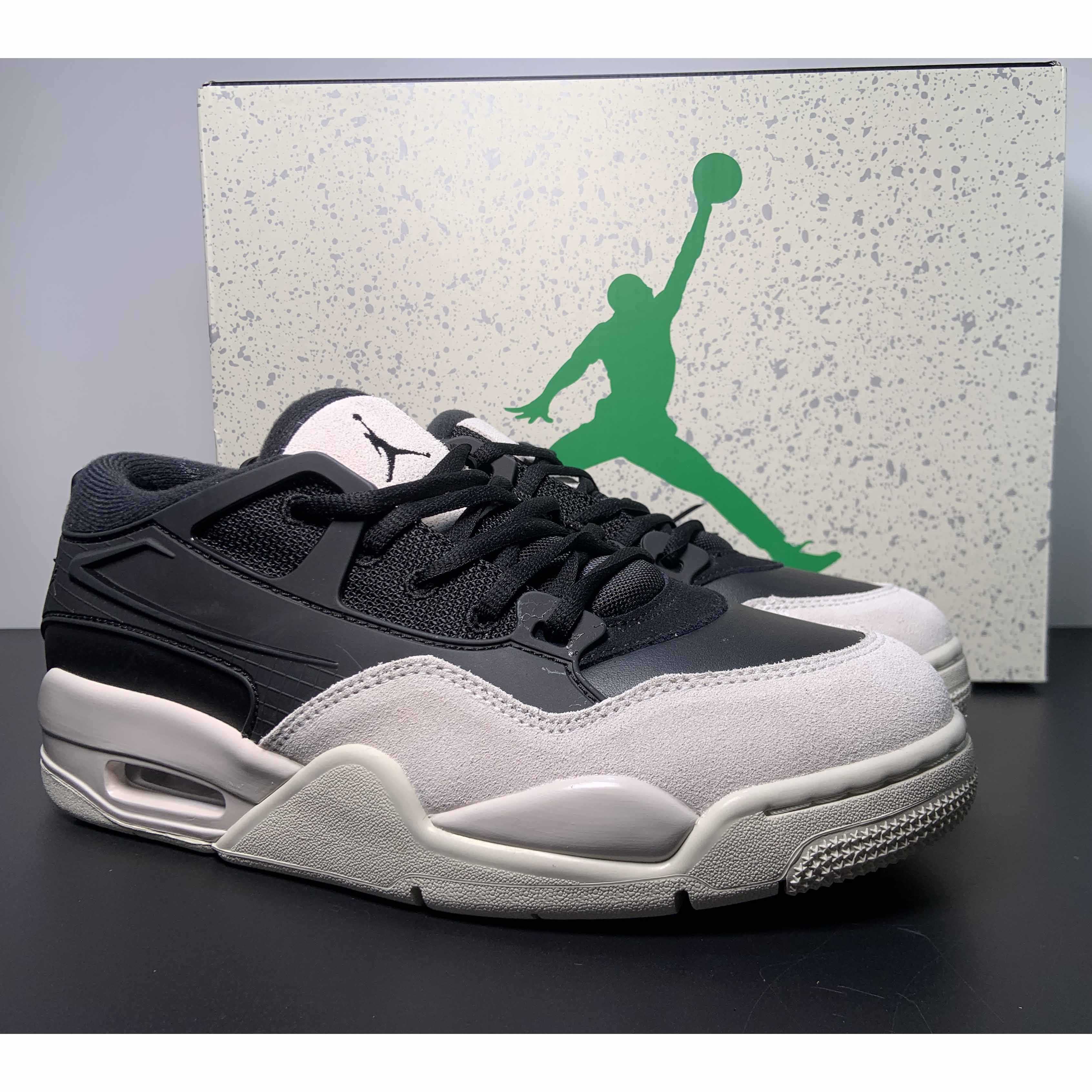 Jordan 4 Black/Light Bone-Dark Grey Sneakers     FQ7939-001 - EUR FASHION