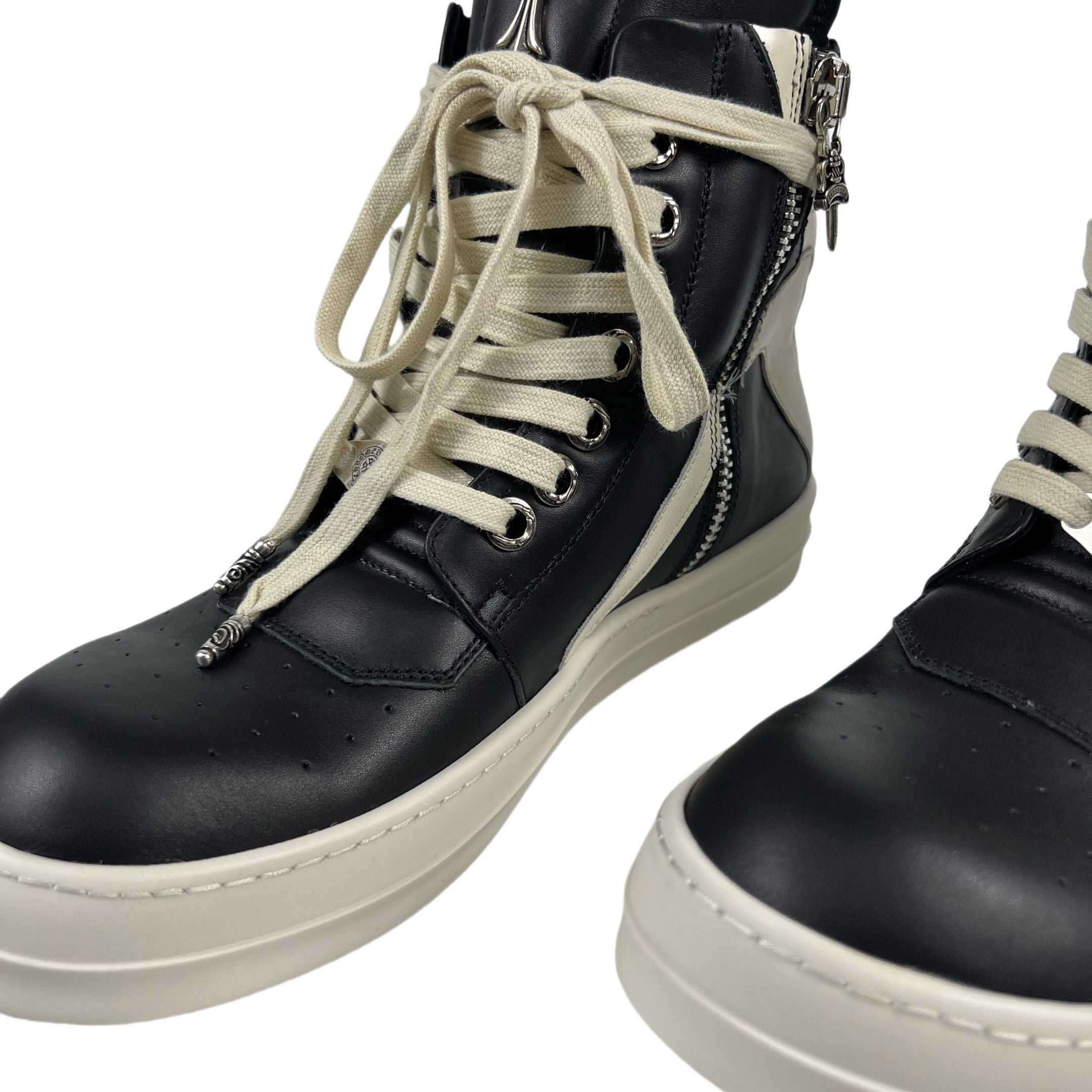 Chrome Hearts x Rick Owens Geobasket High 'Black' - EUR FASHION