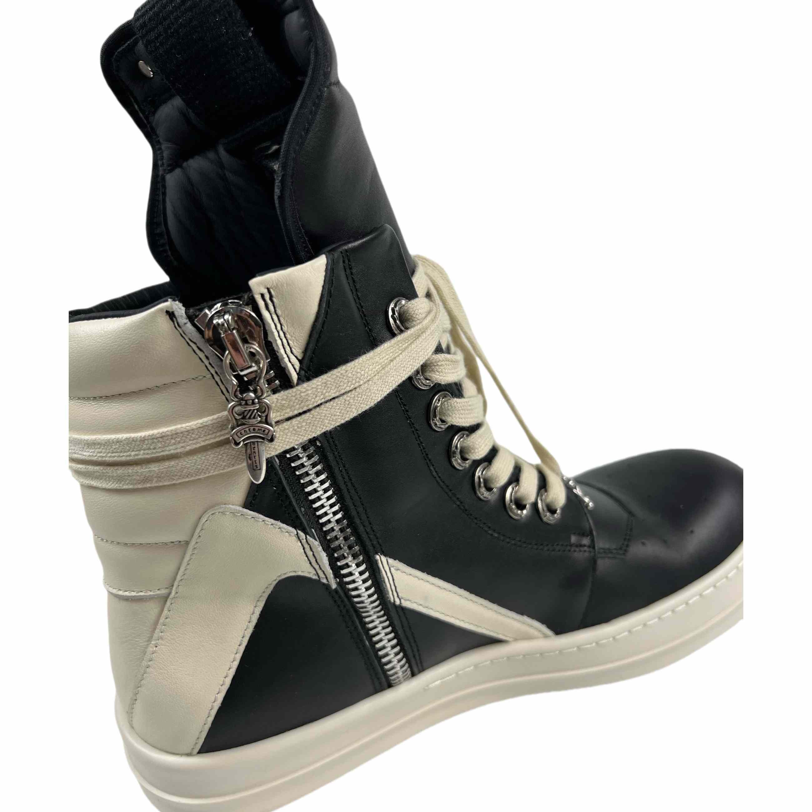 Chrome Hearts x Rick Owens Geobasket High 'Black' - EUR FASHION