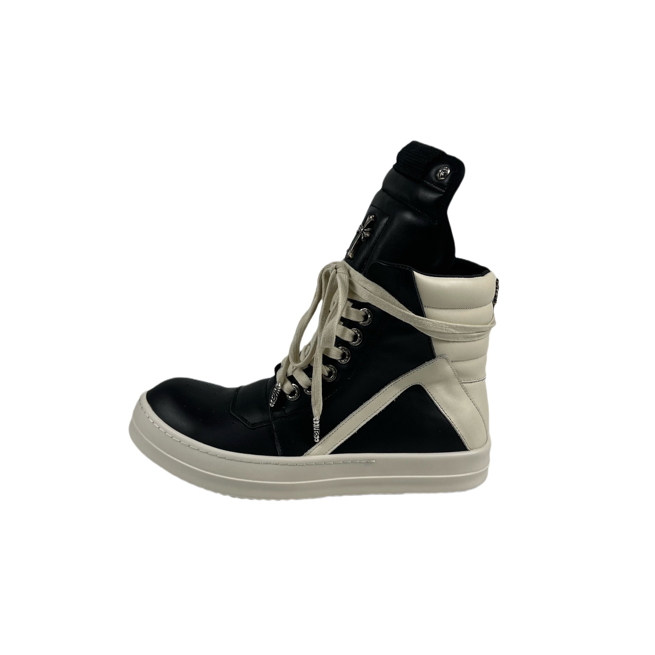 Chrome Hearts x Rick Owens Geobasket High 'Black' - EUR FASHION