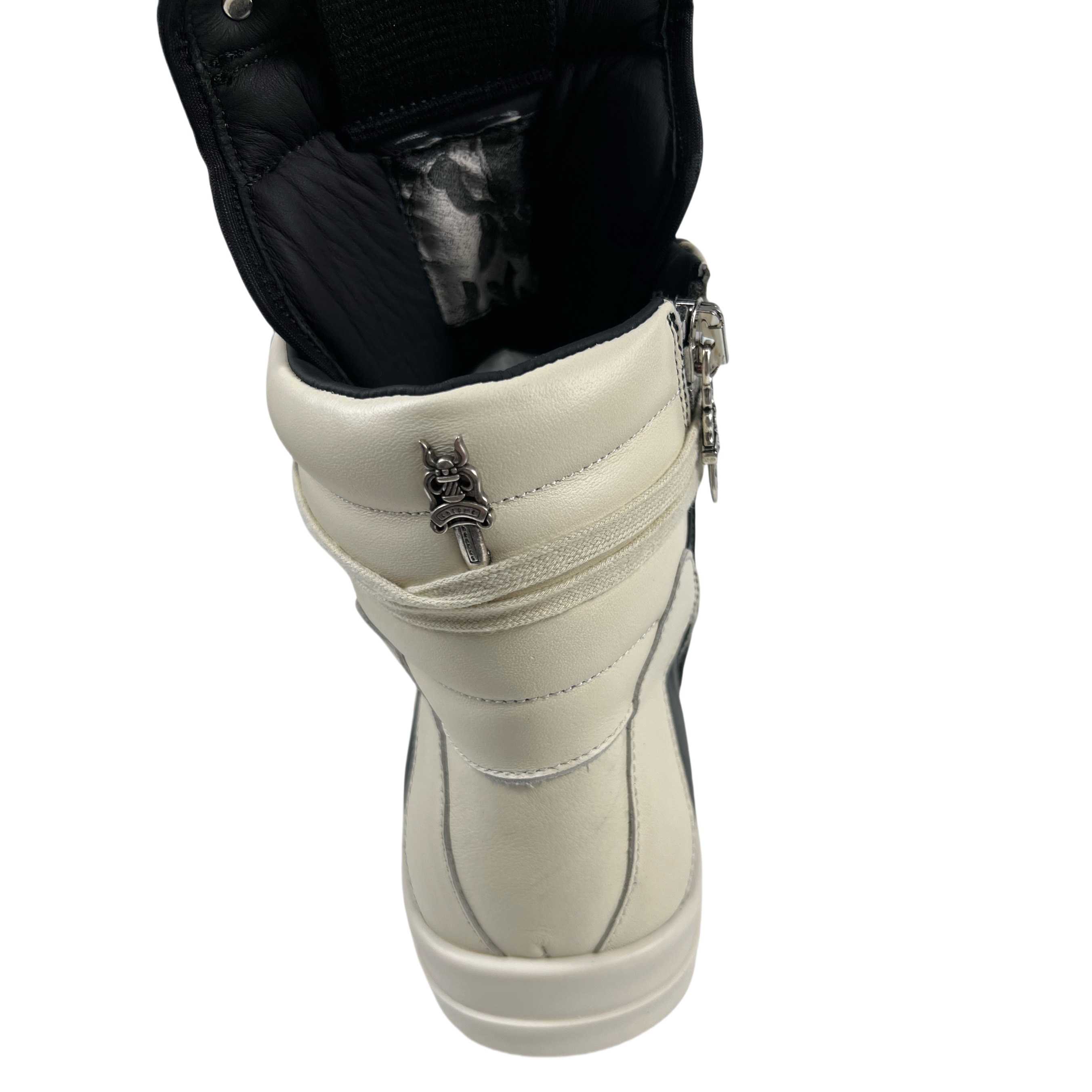 Chrome Hearts x Rick Owens Geobasket High 'Black' - EUR FASHION