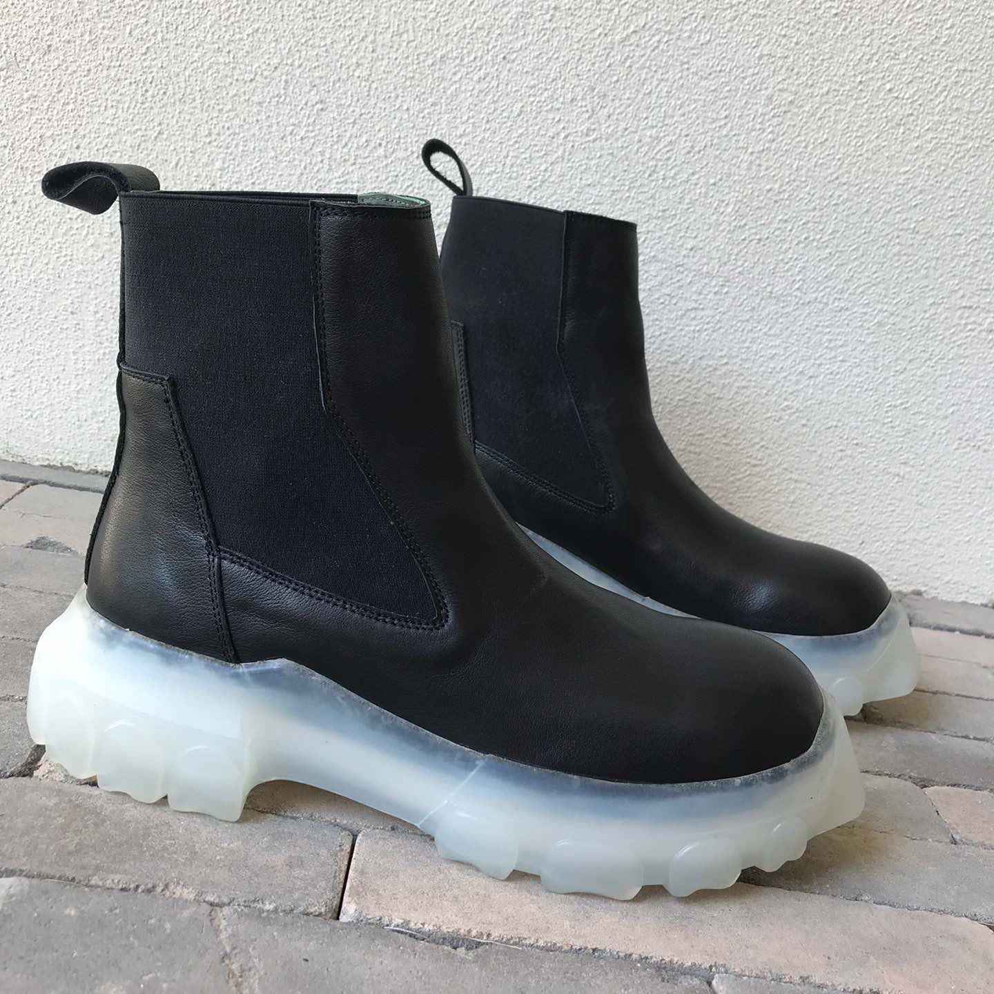 Rick Owens Leather Boots  - EUR FASHION