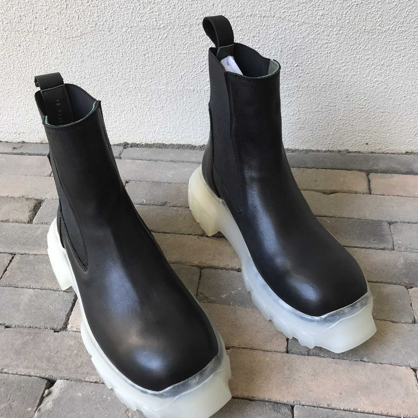 Rick Owens Leather Boots  - EUR FASHION