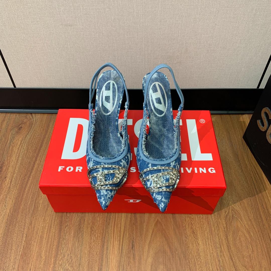 Diesel Blue D-Venus SB Heels - EUR FASHION