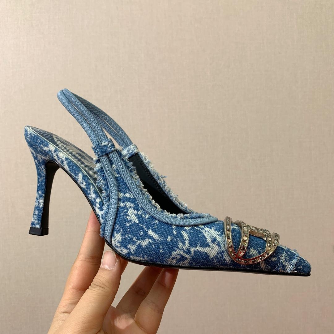 Diesel Blue D-Venus SB Heels - EUR FASHION