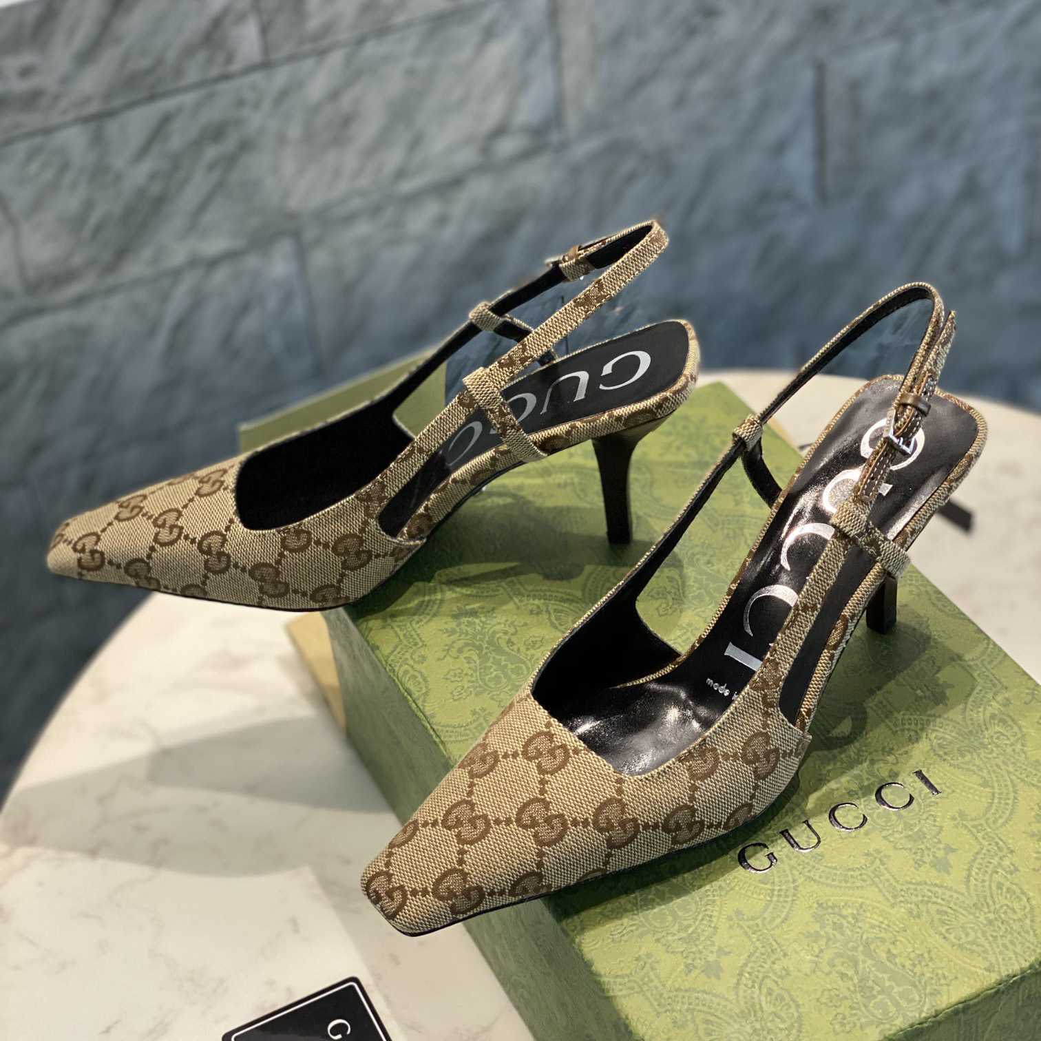 Gucci Women's GG Slingback Pump  - EUR FASHION